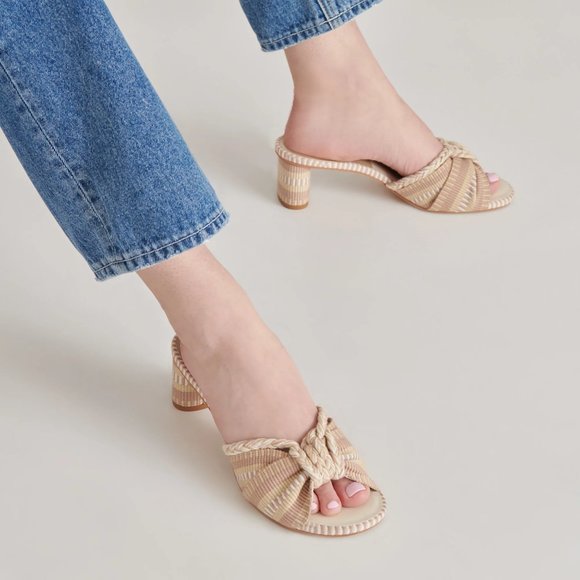Dolce Vita Shoes - NEW DOLCE VITA Dallie Heeled Sandals Natural Multi 252